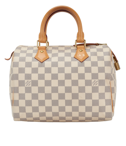 Speedy 25, &pound;695, Handbags, White, Canvas, Front view